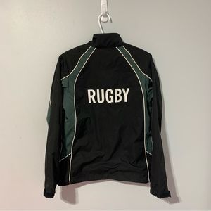 Stormtech track jacket rugby size S black green